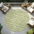 thumbnail image 6 of Addison Rugs Chantille Indoor/Outdoor Transitional Geometric Aloe Washable Round Rug, 8' x 8', 6 of 6