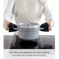 thumbnail image 2 of Yamazaki Home Magnetic Pot Holders - Set of 2, Black, Silicone, Magnetic, Dishwasher Safe, 2 of 7