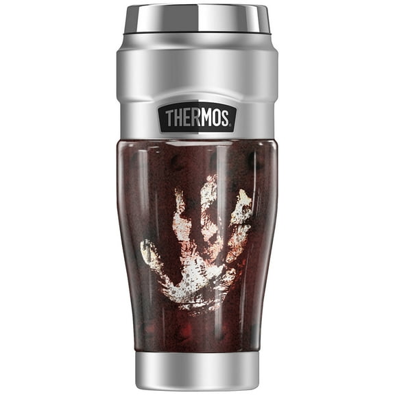 The Lord of The Rings Hand Of Saruman Sigil THERMOS STAINLESS KING Stainless Steel Travel Tumbler, Vacuum insulated & Double Wall, 16oz