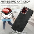 thumbnail image 2 of Case for Apple iPhone 11,Decase Shockproof Anti-Fingerprint Leather Skin-Friendly Cover Slim Fit Soft Phone Shell,for Apple iPhone 11 - Black, 2 of 6