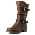 thumbnail image 2 of GLOBALWIN Mid-Calf Brown Fashion Dress Boots for Women 9M, 2 of 7