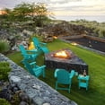 thumbnail image 5 of Dycanpo Folding Adirondack Chair Set of 6,Fire Pit Patio Garden Chair with Cup Holder, Aruba Blue, 5 of 10