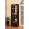 thumbnail image 2 of 4-Tier Curio with Storage Drawer and Top Light, Dark Cherry, 2 of 2