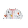 thumbnail image 3 of Bellafa 0-12M Infant Baby Girls' Footed Romper One-Piece Button Snap Cotton Jumpsuit Onesies Long Sleeve Newborn Sping Fall Outfits, 3 of 6