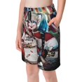 thumbnail image 4 of Harley Quinn Boy's Swim Trunks Quick Dry Board Shorts Kids Beach Swim Shorts Bathing Suits Swimsuit, 4 of 8