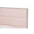 thumbnail image 4 of Baxton Studio Tamira Lit Moderne et Contemporain en Velours Rose Clair Taille Simple, 4 of 5