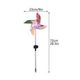 thumbnail image 2 of 2 pcs Solar Wind Spinner with LED Lighting - Decorative Garden Yard Decor for Nighttime Enchantment, 2 of 9