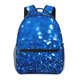 thumbnail image 1 of Balery A Blue Glitter Mochila Escolar Impresa, Mochila Ligera para Viajes Casual, Mochila Duradera y Cómoda Multifuncional, Mochila para Laptop-One Size, 1 of 5