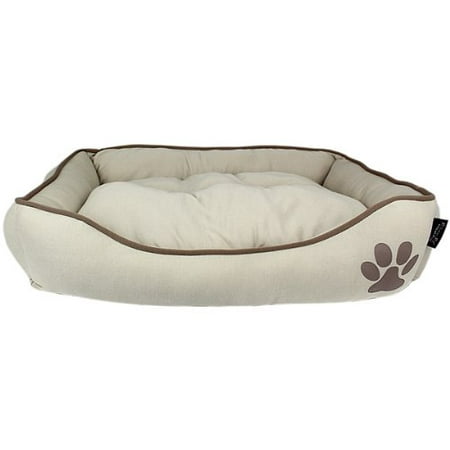 - Parisian Pet Earth Dog Bed - Khaki One Size