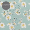 thumbnail image 3 of Disketp Floral Daisy Stall Fabric Shower Curtain Liner Waterproof - 72" x 72", Lightweight Stall Size Shower Curtain Machine Washable - 60x72, 3 of 5