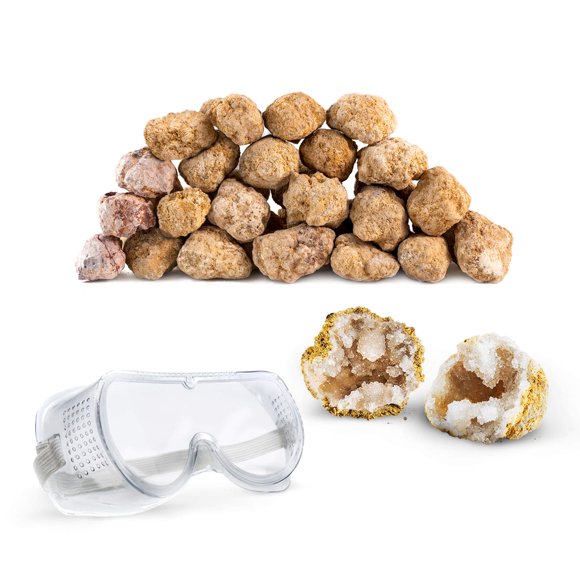 Kit de geodas Discover with Dr. Cool con 25 rocas marroquíes grandes