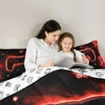 thumbnail image 5 of Castle Fairy 3-Piece Queen Comforter Set - Red Gamer Video Game, 5 of 8