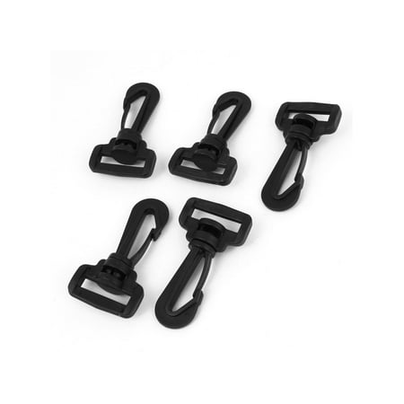 Swivel Gate Clip Unique Bargains Baggage Handbag Strap Black Plastic 1