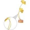 thumbnail image 5 of Namzi Modern Ginkgo Leaf Statues with Base, Metal Ginkgo Wine Cellar Porch Decoration Crafts Sculpture Desktop Ornaments Art Statue for Home, Office, Living Room（F）, 5 of 5