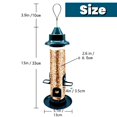 thumbnail image 6 of Gorgero Tube Wild Bird Feeder, 2.5 lb Capacity Songbird Tube Feeder,  Hanging Bird Seed Feeder for Attracting Birds, Green, 6 of 9