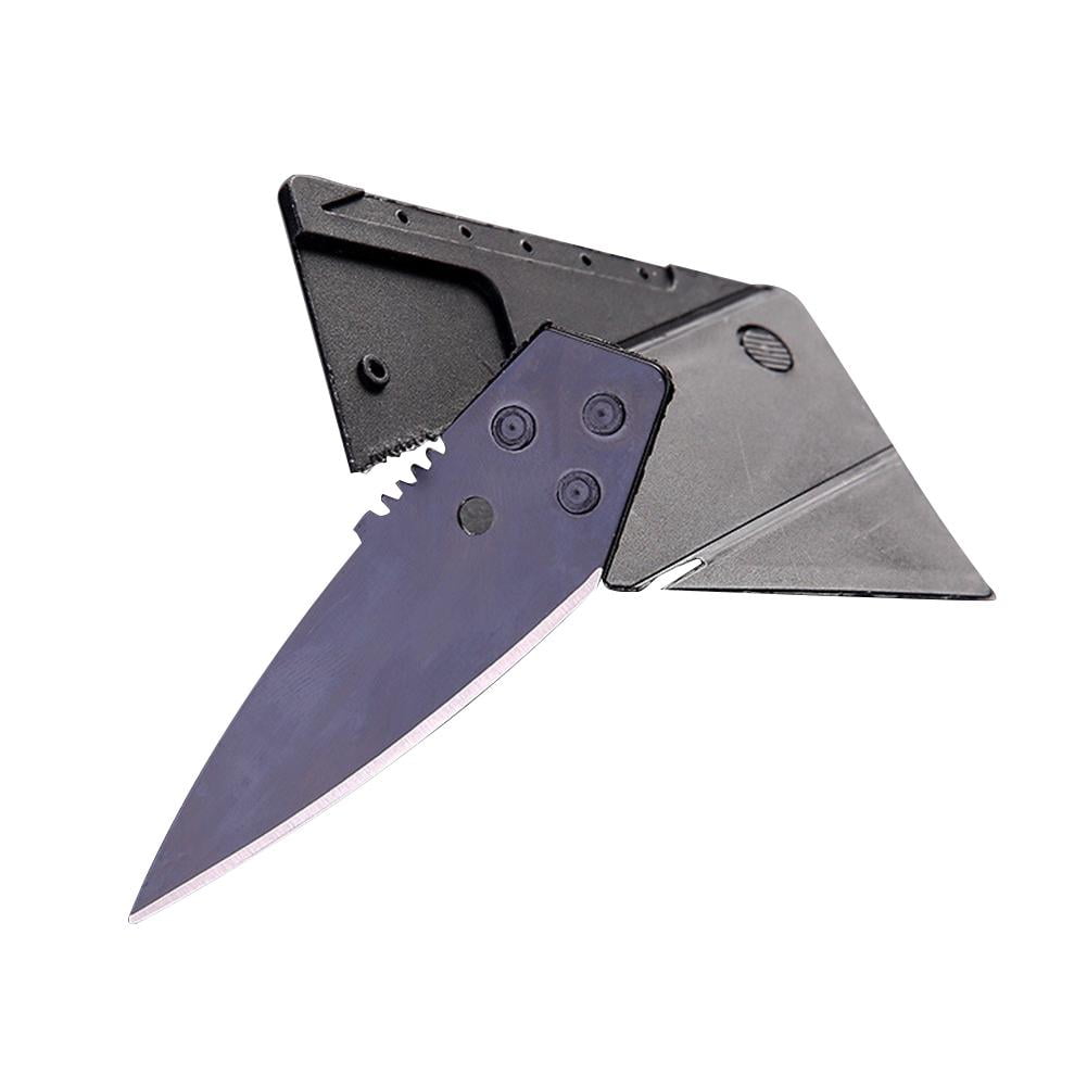 YLSHRF Folding Knife,Outdoor Multifunction Card Knife Foldable Credit Card Knife Saber Pocket
