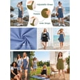 thumbnail image 4 of SHOWMALL Women Plus Size Romper Casual Jumpersuit Overall Shorts with Pockets Trendy Shortalls Geometry 4X, 4 of 10