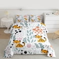 thumbnail image 2 of Homewish Kawaii Tiger Wildlife 3-Piece Full Size Comforter Sets for Child Boys Girls,Chic Floral Flower Bedding Comforter Set,Cartoon Animal Lightweight Bedding Sets,Super Cozy Room Decor,Reversible, 2 of 8