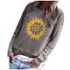 thumbnail image 2 of Puntoco Mujeres Impresión O-cuello Manga larga tops Suéter suelto Sudadera Blusa informal Puntoco Puntoco-7354, 2 of 3