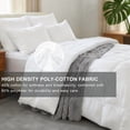 thumbnail image 4 of Goose Down Comforter Set, Extra Fluffy White Duvet Insert, King Size Ultra-Soft Breathable All Season Hotel Luxury Bedding, Down Proof Fabric, Luxuriously Plush, 4 of 8