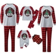 thumbnail image 4 of Odeerbi Christmas Pajamas for Family Holiday Long Sleeve Family Christmas Pajamas Matching Sets Mom Casual Printed Top with Bottom Outfits Home Wear Sleepwear Family Matching PJs Set Red, 4 of 6