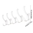 thumbnail image 3 of TOPRenddon 5-Pack Heavy Duty Adhesive Hooks – No-Drill Wall Mounted Organizers for Bathrooms, Entryways & Closets, White, 3 of 6