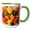 Green/White, variant on 3drose, Armenia, Yerevan. Farmers Market. Peaches., 15oz Mug