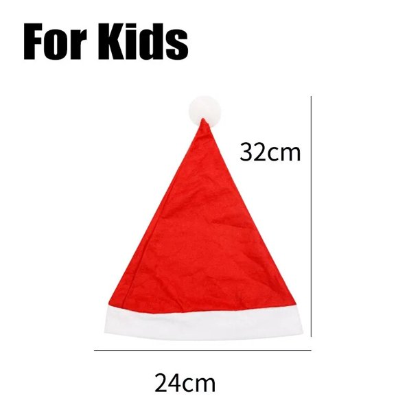 Sombreros de Navidad para adultos y niños, gorro corto de felpa roja de Papá Noel, gorros de Navidad cálidos de invierno, decoración de fiesta de Feliz Navidad, Feliz Año Nuevo 2024
