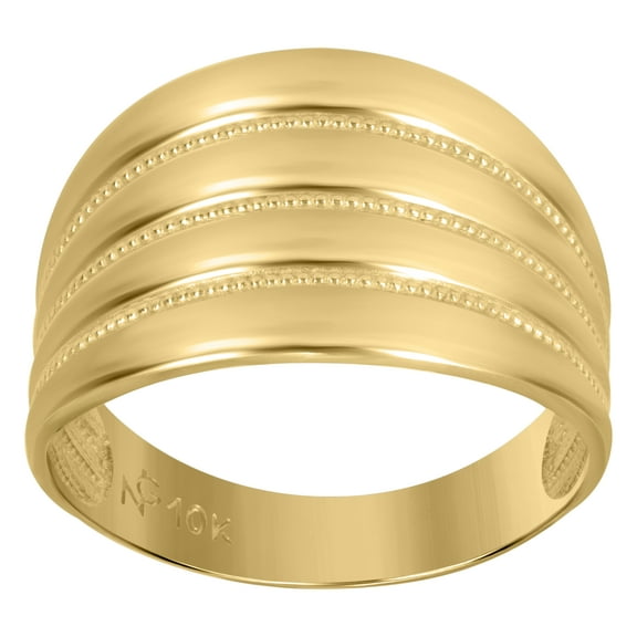 10kt Real Yellow Gold Womens Fashion Rings
