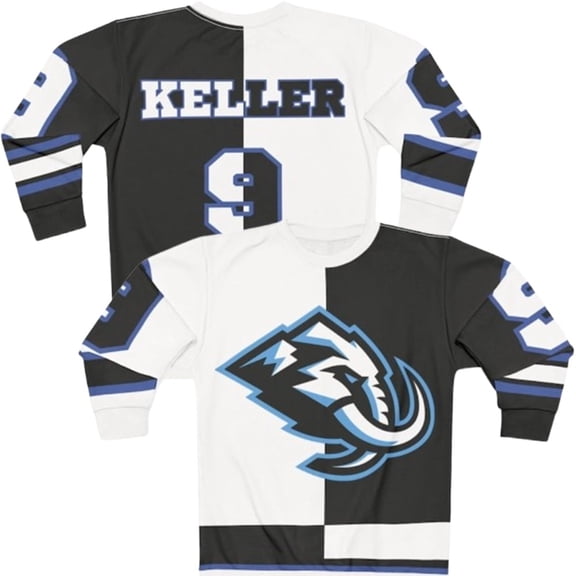 Utah Mammoth Keller Hockey Sweatshirt V-neck Long Sleeved Role-playing Athlete Sports Shirt Fashion Top