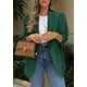 thumbnail image 5 of Blazer PRETTYGARDEN 2025 para mujer, casual, de negocios, color verde oscuro, 5 of 5