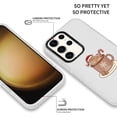 thumbnail image 3 of 2 Packs Christmas Transparent Print Phone Case for Samsung Galaxy S24+ 5G 6.7", Aesthetics Pattern Design Soft Silicone Xmas Cases, Shockproof Bumper Protector Camera Girls Cover, Gingerbread, 3 of 5
