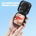 thumbnail image 6 of Fanshiluo Portable Fans With Their Own Vanity Mirrors USB Rechargeable Fan 3-speed Airflow Neck Hanging Suitable For Travel Home Office And Bedroom, 6 of 7