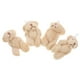 thumbnail image 5 of KAKOWELY 4 mini osos de peluche colgantes de animales de dibujos animados, decoración para casa de muñecas., 5 of 5