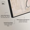 thumbnail image 4 of Neutral Serenity Framed High-Gloss Acrylic Glass Wall Art Gold Wall Art Set by Art Remedy, Black Frame, 10 x 15, 4 of 6