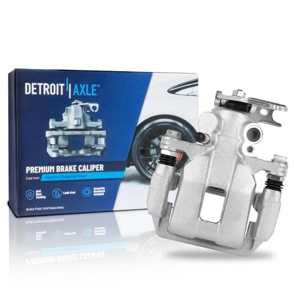 Detroit Axle - Rear Left Brake Caliper for 2013-2017 Honda Accord, Driver Side Disc Brake Caliper w/ Bracket Replacement