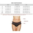 thumbnail image 2 of Charmo Women's Cotton Underwear Stretch Bikini Panties High Cut Briefs Low Rise 4 Packs, 2 of 6