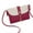 Red, variant on Crossbody Bags for Women Embroidered Dumpling Bag Leather Tote Bag for Women Classic Color Matching Thorn Purse Strap Claret