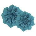 thumbnail image 6 of Fennco Styles Handmade 3D Heart-Shaped Petals Flower Decorative Throw Pillow Cover & Insert 13 Inch Round - Teal Floral Pillow for Couch, Home Dcor, Bedroom Dcor and Holiday, Housewarming Gift, 6 of 8