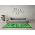 thumbnail image 3 of Ahgly Company Indoor Round Persian Emerald Green Traditional Area Rugs, 7' Round, 3 of 4