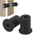 thumbnail image 2 of Kit de Enrutamiento de Cables 2 Piezas para , Casquillos Pasantes de Alimentación de Cables para Orificio de Pared de 1 Pulgada, Ojal de Pared para Cables Ethernet, Negro, 2 of 5