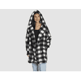 thumbnail image 5 of Amari Oversized Berber Lounger (Black Check, XS/S), 5 of 5