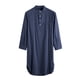 thumbnail image 5 of Batas de ocio para hombre, manga larga, botones, camisa larga, estilo étnico medio, bata informal juvenil, pijama para mujer, 5 of 9