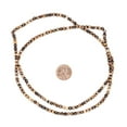 thumbnail image 2 of The Bead Chest Matte Round Striped Tibetan Agate Beads 4mm Brown Gemstone 14 Inch Strand, 2 of 4
