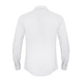 thumbnail image 3 of Camisa de lino JEKAOYI con botones, manga larga, blanca, 3 of 5