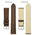 thumbnail image 3 of BISONSTRAP Watch Strap 19mm, Vintage Leather Replacement Watch Band, Brown, 3 of 7