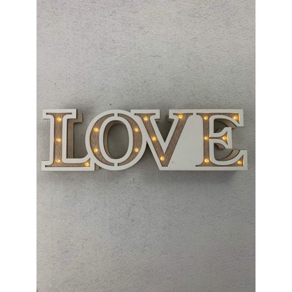 Valentine Light Up Love Block Sitter