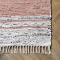 thumbnail image 5 of nuLOOM Seraphina Mottled Stipe Cotton Tassel Area Rug, 5' x 8', Pink, 5 of 9