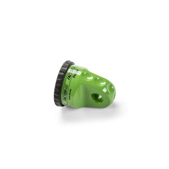 Factor 55 Winch Cable Shackle Mount 00015-08 ProLink; Fits 3/4 Inch Shackles/D-Rings; Fits 3/8 Inch Steel Cable/Synthetic Winch Rope; 16000 Pound Load Capacity; Powder Coated; Green; Aluminum