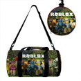 thumbnail image 2 of ROBLOX-bolsa de viaje cilíndrica para Yoga, bolso de entrenamiento deportivo, Fitness, mundo Virtual, cremallera, gran capacidad, mensajero, regalo de cumpleaños, 2 of 4